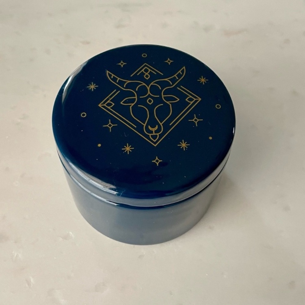 Navy Blue Zodiac Trinket Box Capricorn